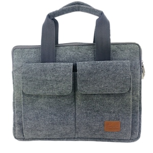 12,9-13,3 pouces sac pochette sac protecteur mallette sac à main pour MacBook / Air / Pro, iPad Pro, surface, ordinateur portable, ordinateur portable, grey