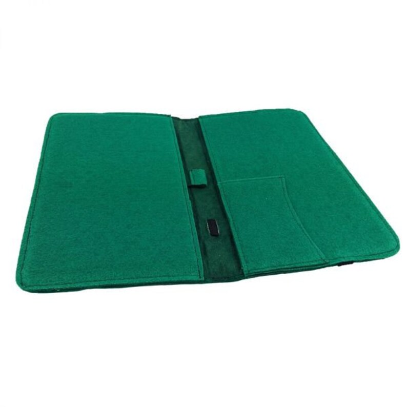 7 inch deksel Tablethülle donkere zak voor eBook voor Tablet-vilt tas groen afbeelding 4