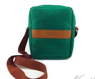 Umhängetasche Schultertasche Tasche Reisetasche grün