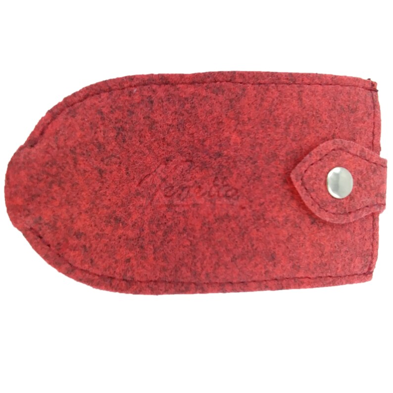 EC credit card card holder key ring red image 2