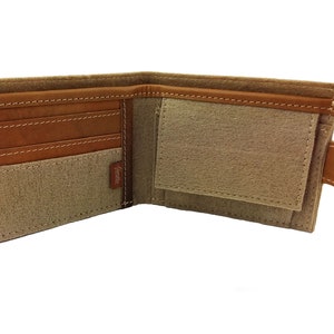 Wallet Purse wallet men Stockman purse Beige image 2