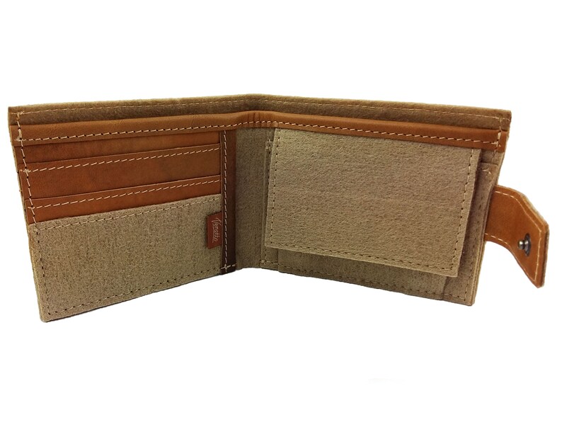 Wallet Purse wallet men Stockman purse Beige image 2