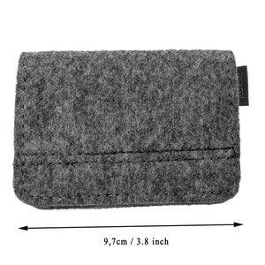 Mini women's wallet purse bag mini felt bag for travel trip vacation for kids Black image 2