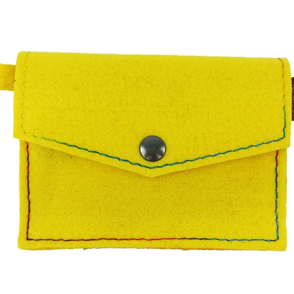 Mini Kids wallet Coin chips Yellow