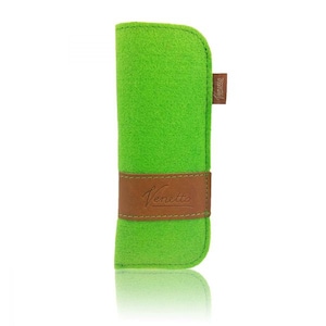 Bril Etui bag case beschermhoes voor bril groen afbeelding 1