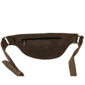 Riem leerzak Fanny Pack leerzak Brown afbeelding 3