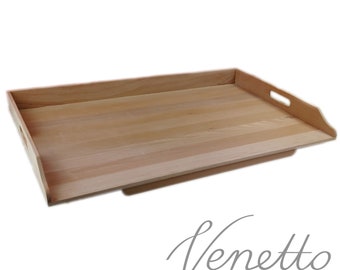 Tabla de pasta XXL tabla de masa de pizza hecha de madera de haya, tabla de hornear haya hecha a mano