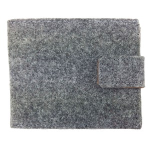 Purse Wallet purse leather bag Grey