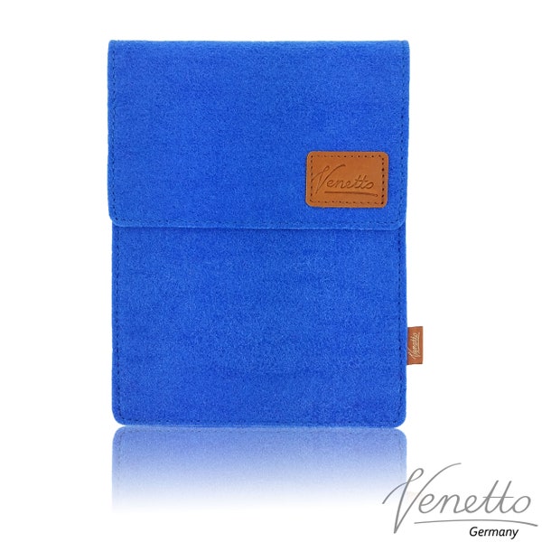 Tasche für eBook-Reader Filztasche Hülle aus Filz Sleeve Schutzhülle für Kindle Kobo Tolino Sony Trekstor, blau