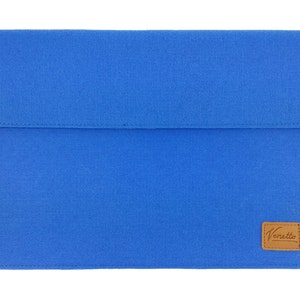 Case for 13 MacBook Case Sleeve Case Sleeve Made Felt Felt Bag for Notebook Laptop Blue Bright image 1