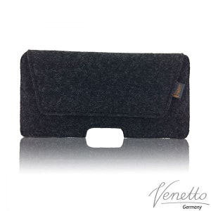 5-6.4 horizontal pouch affaire Fanny Pack ceinture Sachet Pochette Sac pour mobile du feutre, noir image 1