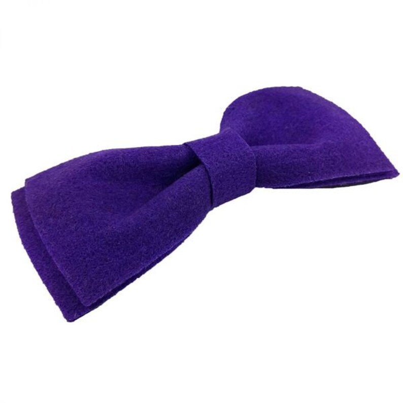 Fly from felt men fly bow with purple purple image 2