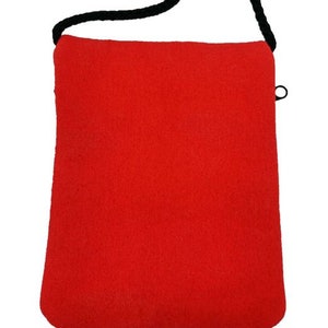 Bag bag for child purse made of felt, red image 3