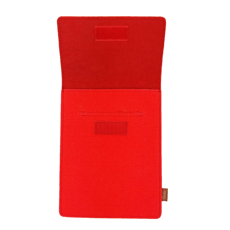 10.6 Bag for tablet ebook iPad Samsung book case pouch made of felt protector case red image 6