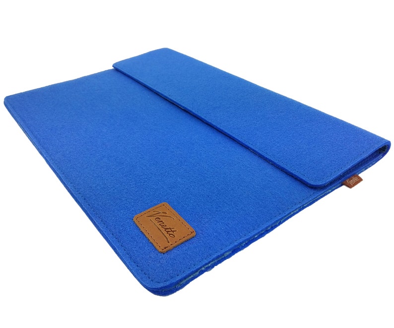 Case for 13 MacBook Case Sleeve Case Sleeve Made Felt Felt Bag for Notebook Laptop Blue Bright image 3