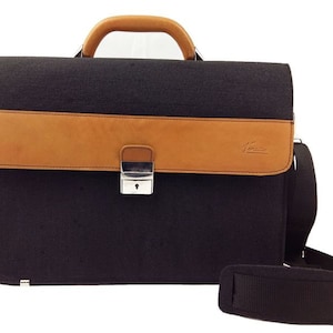 13.3 Laptop pocket MacBook Briefcase bag for men business handbag Black image 1