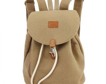 Backpack bag made of felt unisex backpack Cappucino Brown