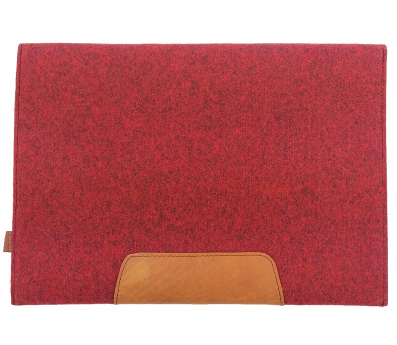 13,3 pouces coque pour MacBook Air, Pro Retina, iPad Pro 12,9 pouces, Surface de Microsoft, Poche de poche en feutre de manches ultrabook couverture rouge image 6