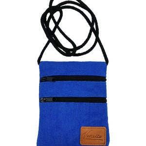 Bag tote bag Pocket purse felt Blue