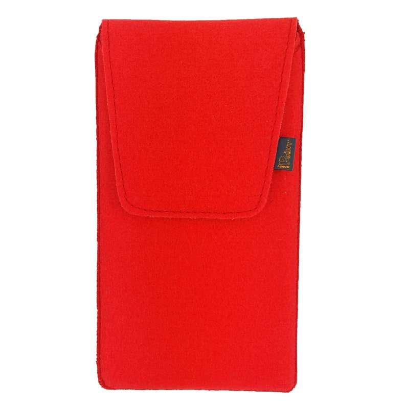 5.0-6.4 vertical waist pocket pocket for smartphone cellphone bag red image 3