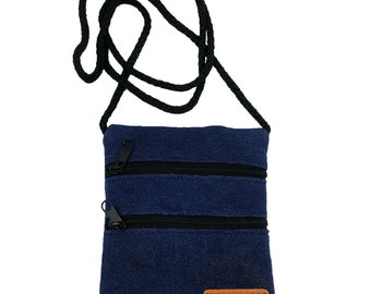 Brusttasche Reisetasche Tasche für Ausflug Urlaub für Kinder bag blau dunkel