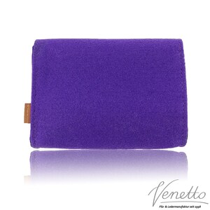 Bag Mini pouch bag made of felt for cosmetic accessories, purple image 8