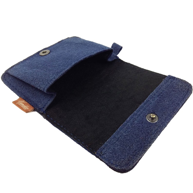 Mini vilten tas kind portemonnee portemonnees blauw afbeelding 5
