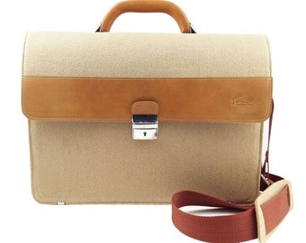 13 "ordinateur portable MacBook sacs sac à bandoulière de cappuccino de sac feutre affaires travail Brown"