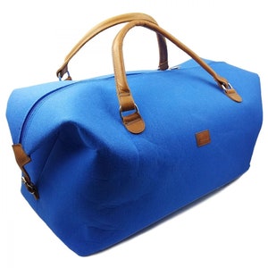 Handgepäck Tasche Reisetasche Weekender Reisegepäck-Tasche Umhängetasche Henkeltasche Blau Bild 1