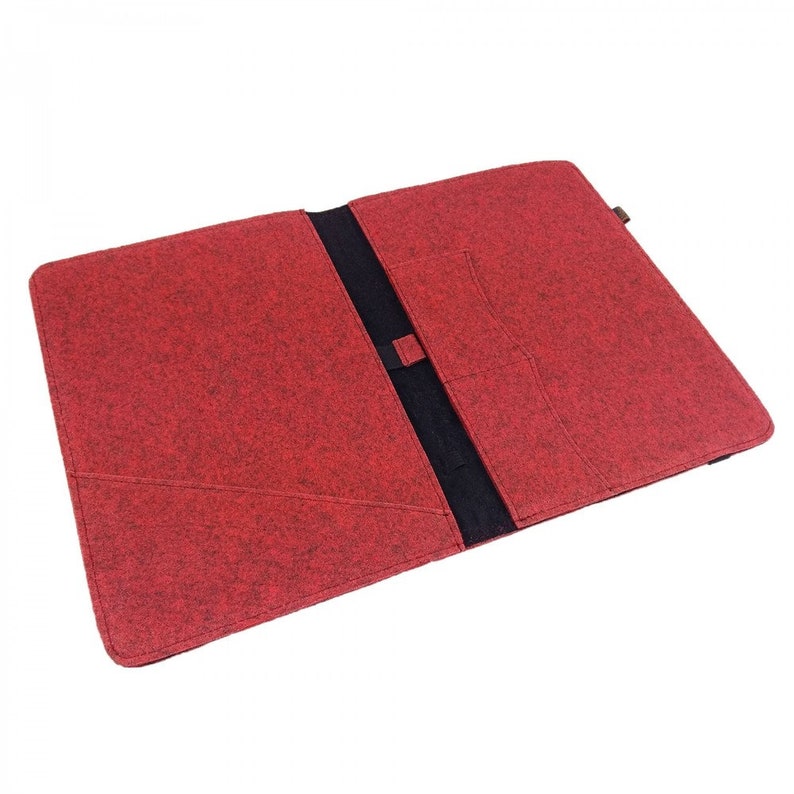 Up to 13 inch tablet bag case for MacBook Air laptop Notebbok sleeve felt bag case red image 2