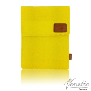 Feutre sac feutre manchon manchon fait de feutre sac Housse Etui pour lecteur deBook, jaune image 1