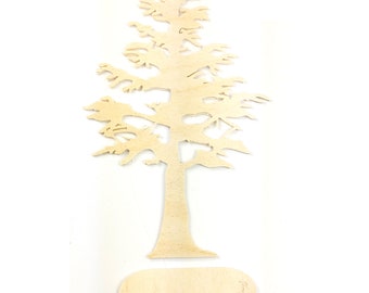 Albero di legno, albero di legno, decorazione idea decorazione per casa, ufficio o camera dei bambini