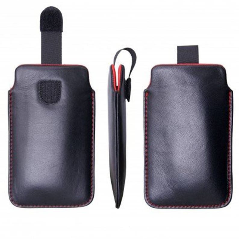 Echtleder Etui Leder Tasche Hülle Ledertasche Lederhülle Schutzhülle für iPhone 6, 7 Plus, Samsung S7, S8, S8, Geschenk für ihn, Lammleder Bild 2