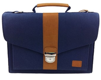 Bag Briefcase Business bag handbag handbag shoulder Pocket Ultrabooking Blue