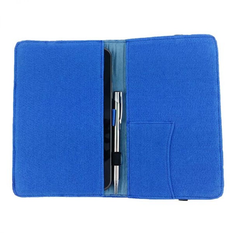 7 pouces Tablethülle pochette sac veste couverture ebook bleu Tablet image 2