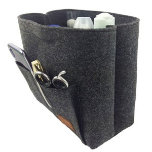 Sac toilette sac maquillage sac sacs à maquillage sac sac à main organisateur sac dans le sac pour accessoires noirs image 7