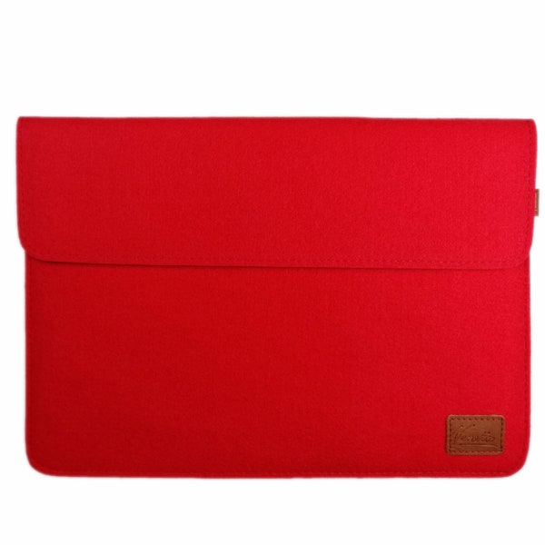 For 12.9" iPad Pro, 13.3" MacBook Air M1 / M2 sleeve bag felt bag laptop notebook ultrabook 13 inch sleeve protection red