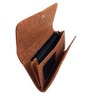 Venetto Wallets Wallet Purse felt and leather orange image 4