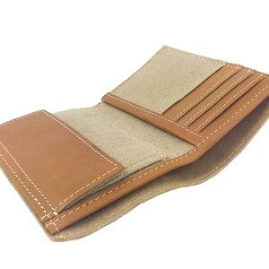 Portemonnaie Geldbörse Männer Jungen wallet Braun Cappuccino Bild 3