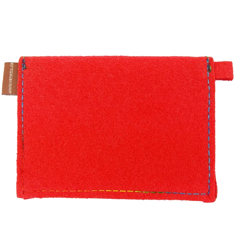 Mini Wallet Women Purse red image 5