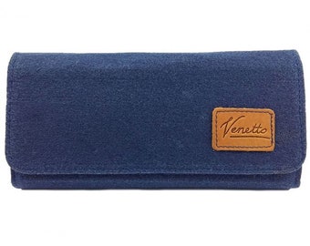 Venetto Portemonnaies Geldbörse Geldtasche Damen Männer Herren wallet blau braun