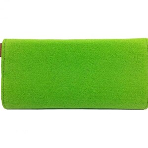 Long Ladies wallet Purse wallet Green Wallet image 2
