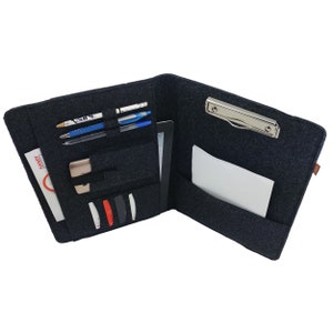 DIN A4 organisateur Sac housse pour iPad Tablet noir image 4