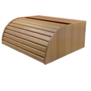 Bread box bread box bread container made of beech wood, bread box made of beech wood handmade customizable