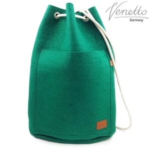 Sac en feutre sac de poche Sport Backpack Sac à dos vert foncé image 1