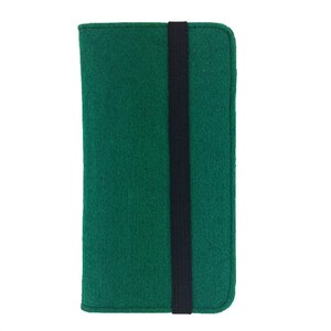 5.2-6.4 organisateur de Bookstyle poche pour Smartphone Pocket feutre vert foncé image 2