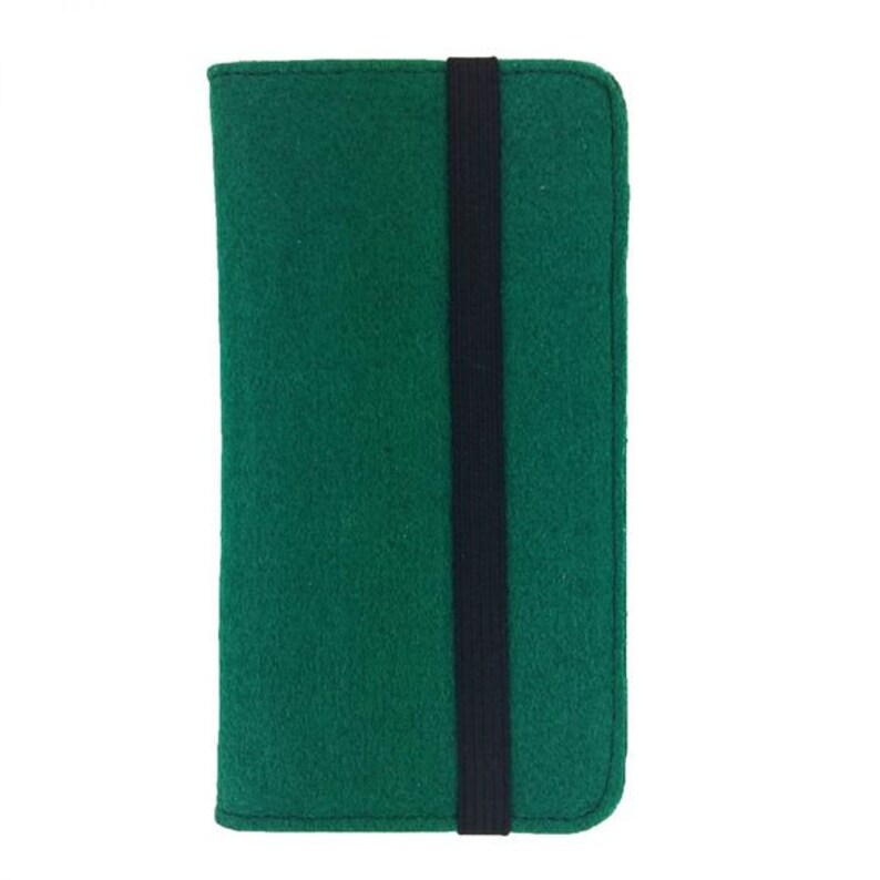 5.2-6.4 organisateur de Bookstyle poche pour Smartphone Pocket feutre vert foncé image 2