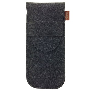 Vegan pencil case, pencil case, pencil case, black