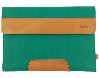 15.6" Caisse protectrice pour Ultrabook Portable Portable Protective Case PC Case Felt Sleeve Sleeve Green