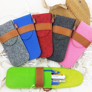 Case for Pens Pen Wallet student Case Case Elf folder pencil, Green
